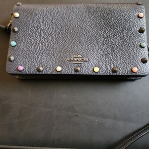 Coach clutch or crossbody navy